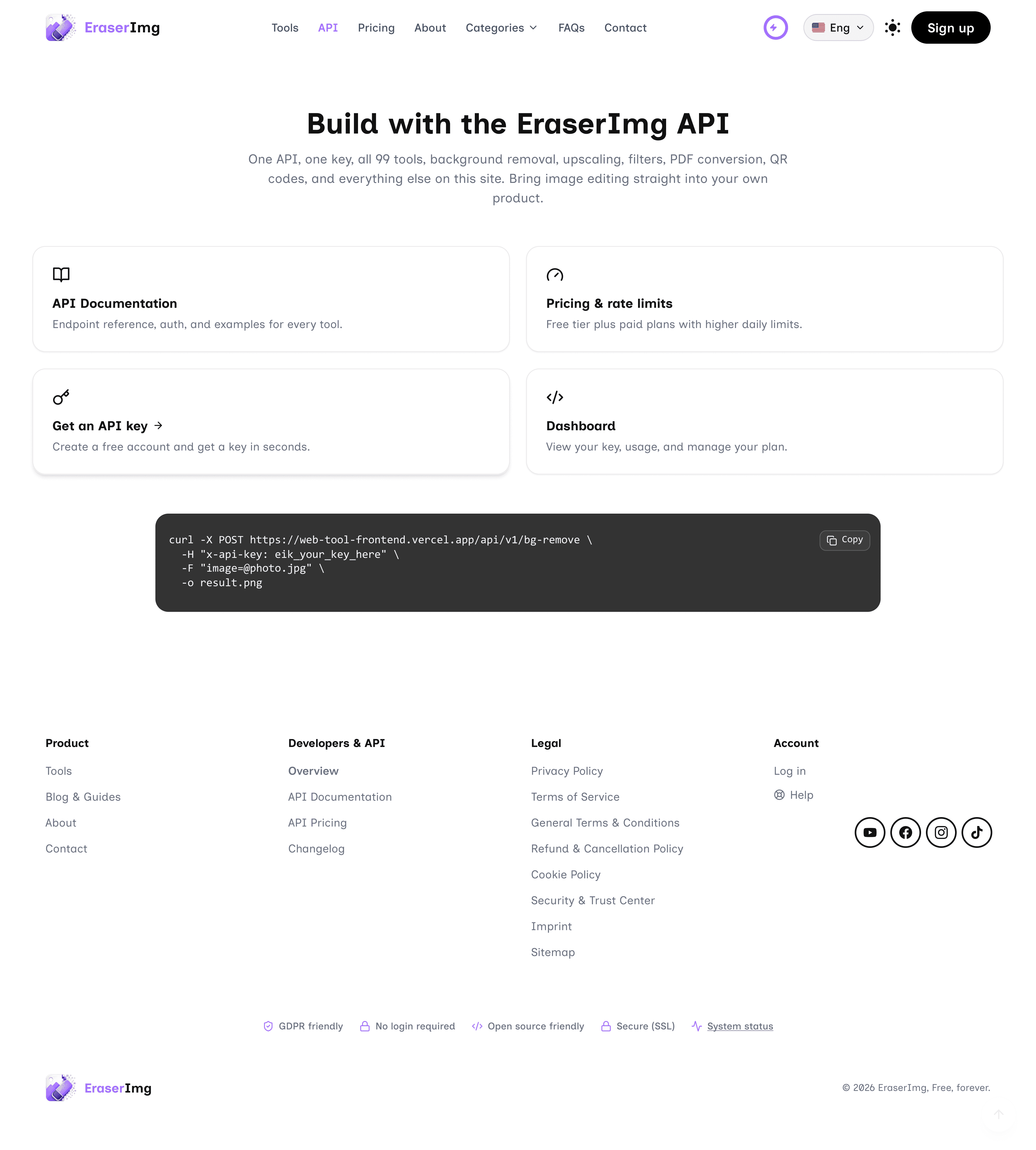 EraserImg: API documentation